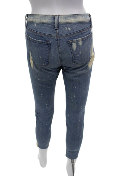 J Brand Womens Dark Blue Ankle Cropped Mid Rise Cotton Blend Jeans Size 26