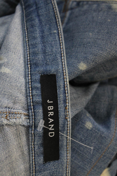 J Brand Womens Dark Blue Ankle Cropped Mid Rise Cotton Blend Jeans Size 26
