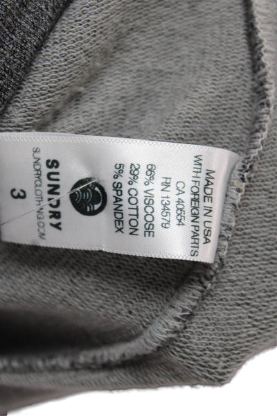 Sundry Womens Ankle Leggings Dark Gray Size 3