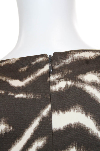 Michael Michael Kors Women Bodycon Sheath Dress Black Square Neck Size M