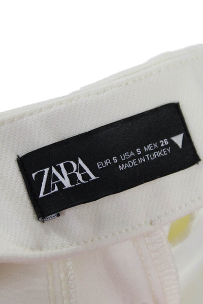 Zara Womens Mini Wrap Skort Beige Size S