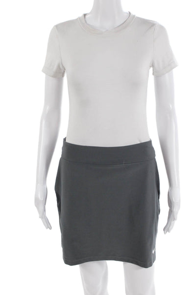 Nike Womens Dark Gray Solid Skort Size S