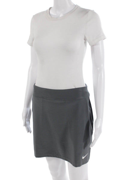 Nike Womens Dark Gray Solid Skort Size S