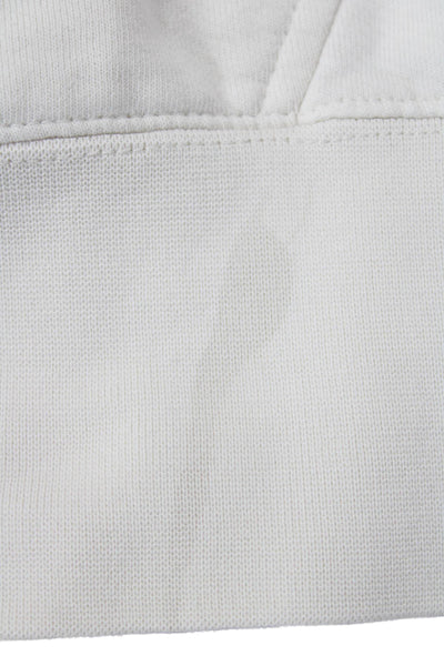 Scotch & Soda Mens Pullover Hoodie White Cotton Blend Geometric Size S