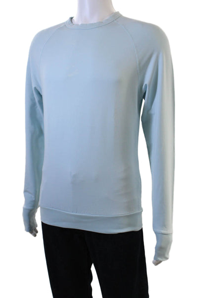 Swet Tailor Men Pullover Sweatshirt Light Blue Size S