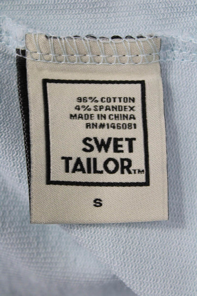 Swet Tailor Men Pullover Sweatshirt Light Blue Size S