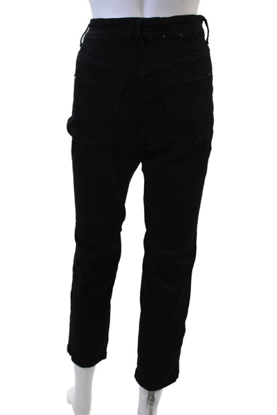 Dream Jeans Women Ankle Cropped Mid-Rise Black Jeans Size 27