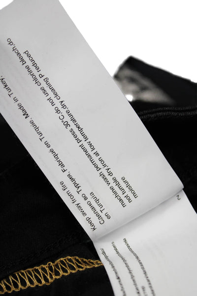 Dream Jeans Women Ankle Cropped Mid-Rise Black Jeans Size 27
