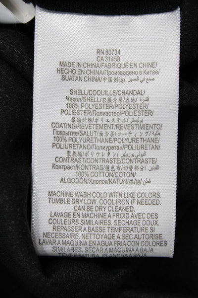 BCBGMAXAZRIA Women Black Biker Basic T-Shirt Crew Neck Short Sleeve Size S