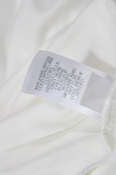 J. Jill Women Basic White Tank Round Neck Sleeveless Petites Size PM