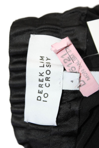 Derek Lam 10 Crosby Unisex Black Cropped Jogger Pants Drawstring Size 4