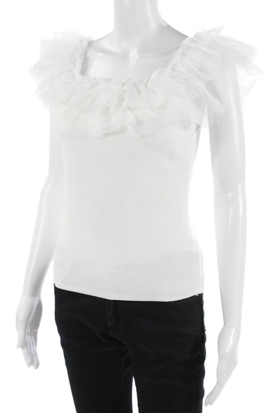 Bailey 44 Women White Square Neck Tank Size S