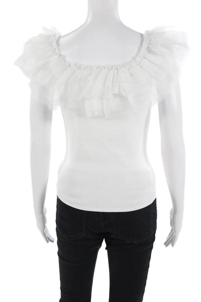Bailey 44 Women White Square Neck Tank Size S
