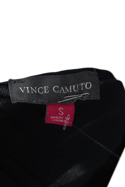 Vince Camuto, Women Dark Blue Round Neck 3/4 Sleeve Blouse Size S