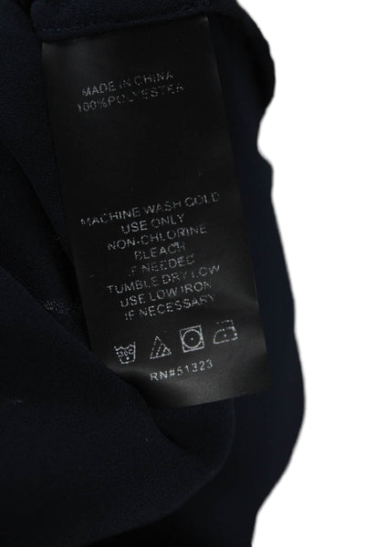 Vince Camuto, Women Dark Blue Round Neck 3/4 Sleeve Blouse Size S