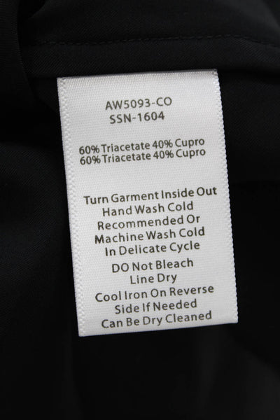 ATM Womens Black Tank Solid Round Neck Triacetate Cupro Size L