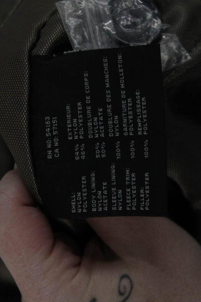 Marc New York Mens Military Jacket Brown High Neck Button Long Sleeve Size XL