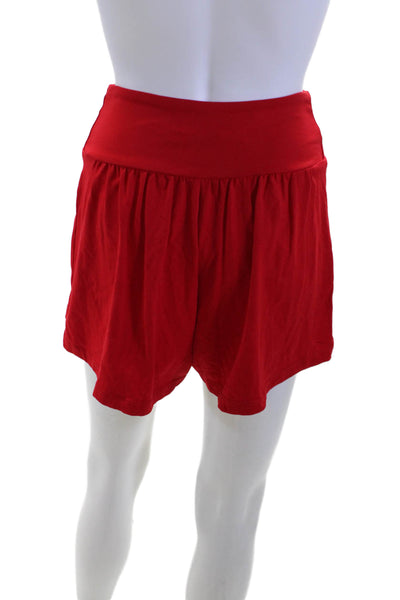 Susana Monaco Unisex Red Beach Shorts 94% Nylon Spandex Size S