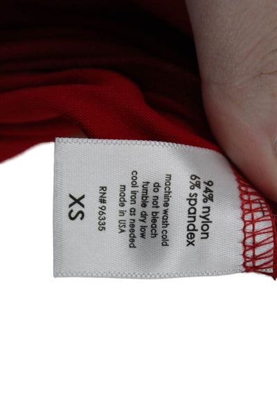 Susana Monaco Unisex Red Beach Shorts 94% Nylon Spandex Size S