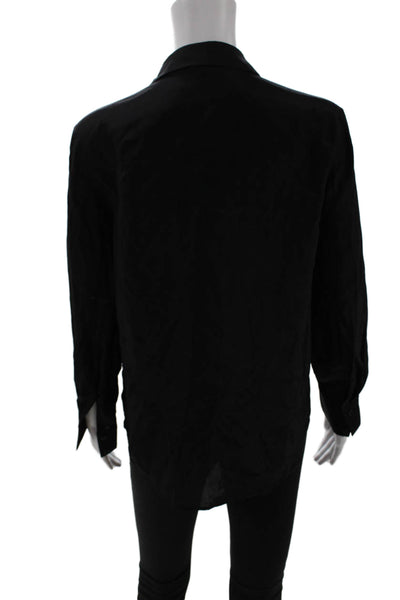 Paris Atelier + Other Stories, Women, Black Collared Button-Up L/S Cowboy Size 2