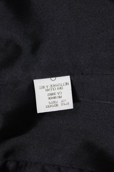Theory Unisex Black Cotton Blazer Collared Button Long Sleeve Size 4