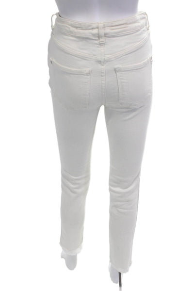 Pilcro and the Letterpress Anthropologie Women Skinny Jeans White Size 25