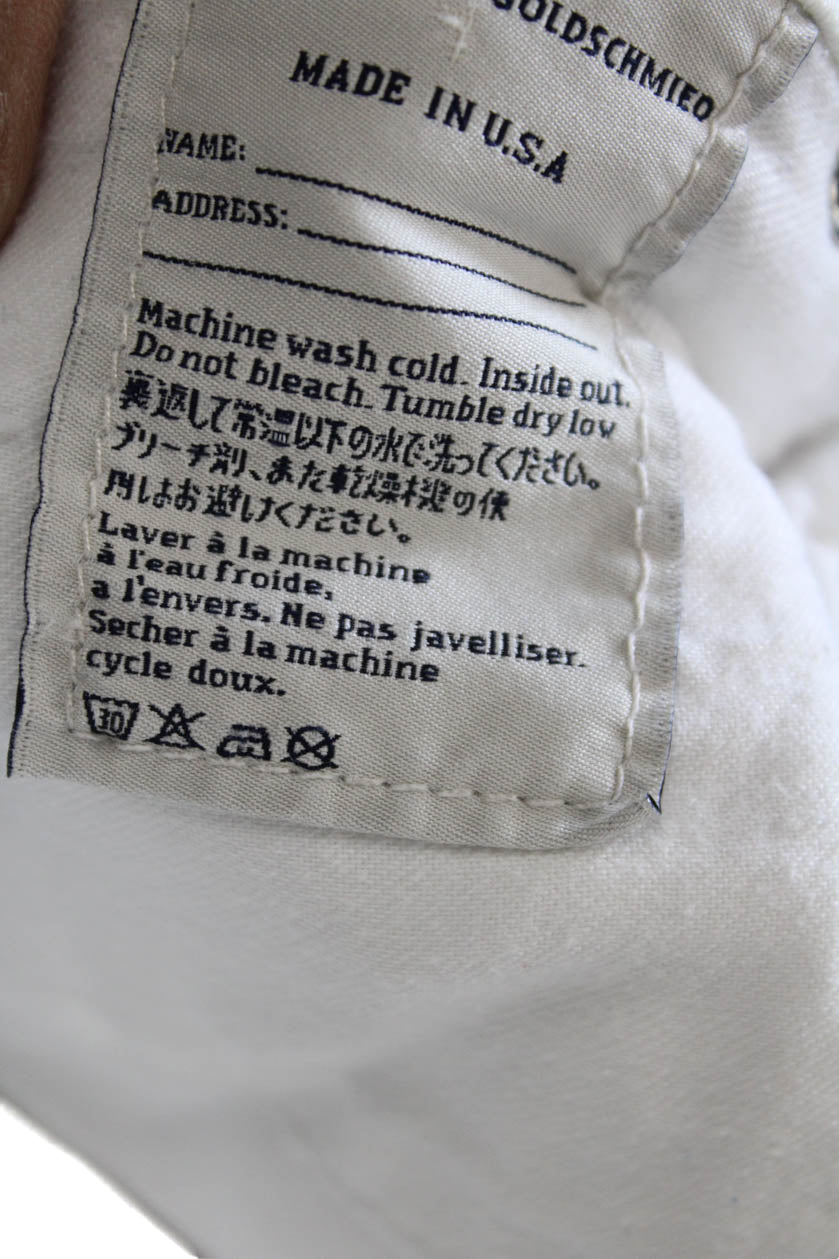Adriano Goldschmied Women Skinny White Jeans Low Rise Size 25