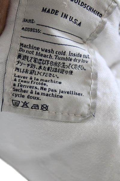 Adriano Goldschmied Women Skinny White Jeans Low Rise Size 25