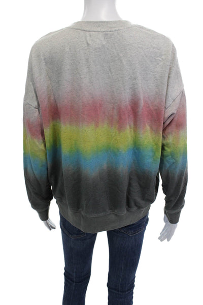 Sundry Women Pullover Sweatshirt Gray Long Sleeve Organic Cotton Size 0