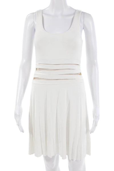 Bailey 44 Womens Tank Dress White Sleeveless Solid Modal Beach Size S