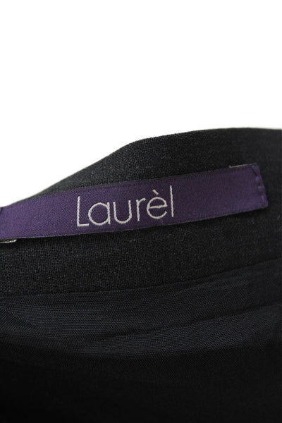 Laurel Womens Pleated Pencil Skirt Black Size 12