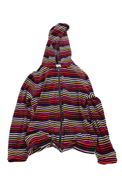 Sonia Rykiel Childrens Girls Striped Hoodie Multi Colored Size 12