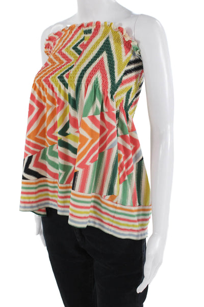 BCBGMAXAZRIA Womens Aztec Geometric Tank Multi-Color Sleeveless Size M