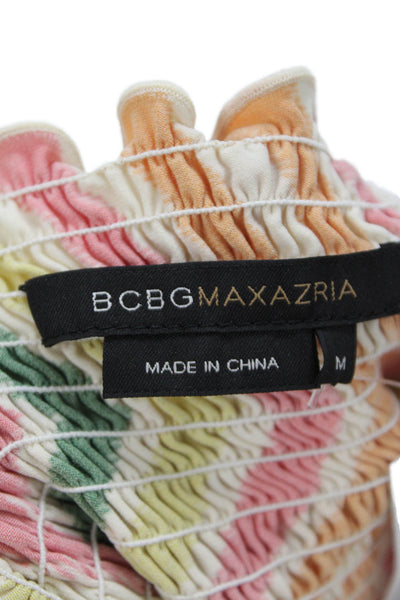 BCBGMAXAZRIA Womens Aztec Geometric Tank Multi-Color Sleeveless Size M