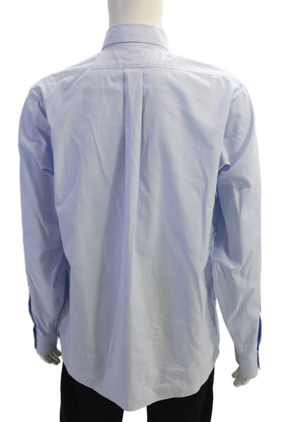 Brooks Brothers Men's Long Sleeves Casual Button Down Shirt Blue Size 17