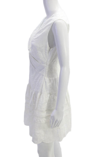 Shoshanna, Women Fit & Flare Mini White Dress Size 2