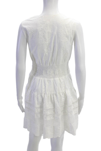Shoshanna, Women Fit & Flare Mini White Dress Size 2