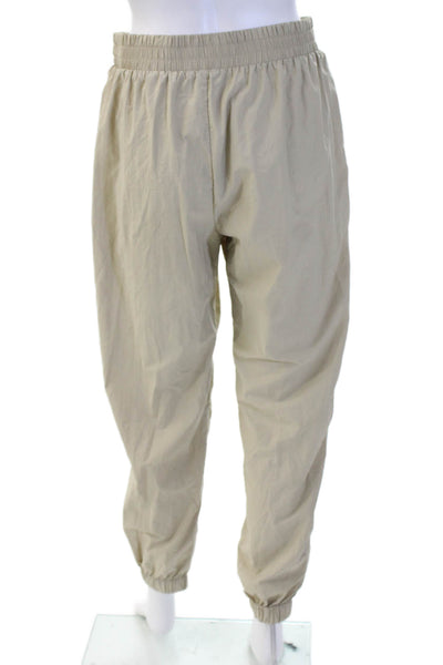 Donni Unisex Beige Jogger Windbreaker Pants Polyester Blend Size M