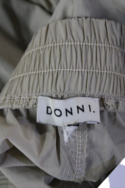 Donni Unisex Beige Jogger Windbreaker Pants Polyester Blend Size M