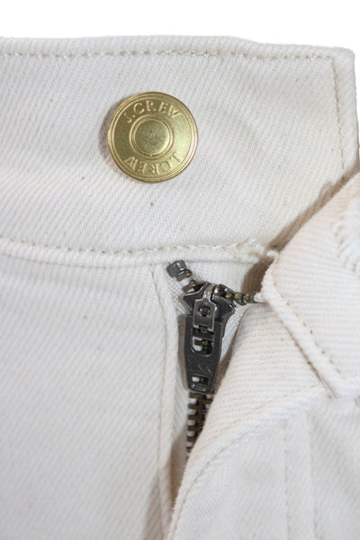 J Crew Womens High Waist Cropped Capri Pants Beige Size 24