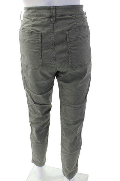 J Crew Women Cargo Chino Ankle Pants Gray 57% Cotton Size 31