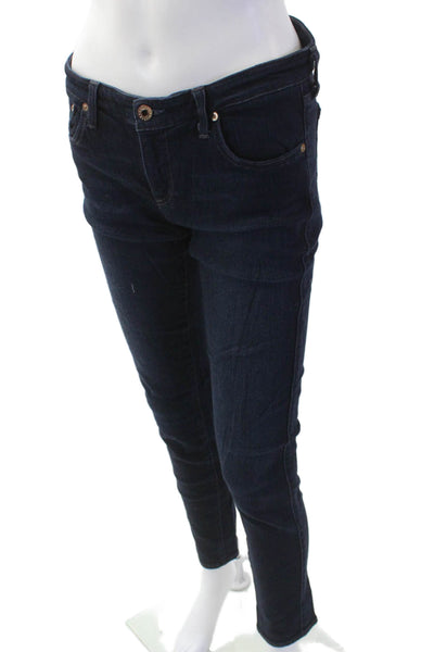 Adriano Goldschmied Womens Dark Blue Skinny Ankle Jeans Size 30