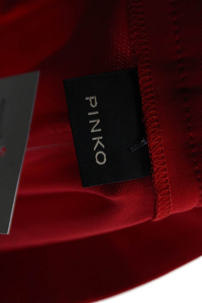 Pinko Unisex Red Bermuda Shorts Size 10