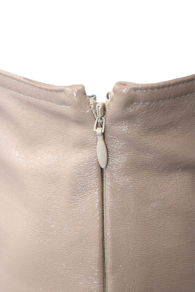 Pinko Womens Mini Pencil Skirt Beige Size 10