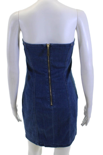 Flavio Castellani, Women Bodycon Mini Dress Dark Blue Size 46