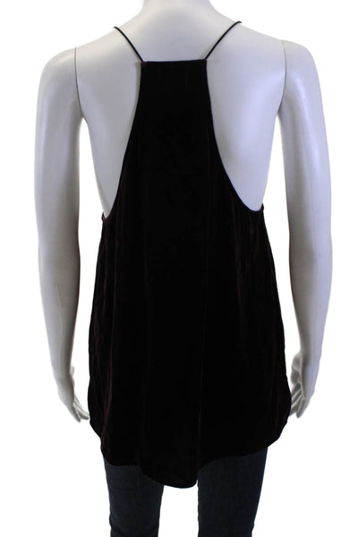 Cami NYC Women Black Lace-Up V-Neck Sleeveless Camisole Boho Size M