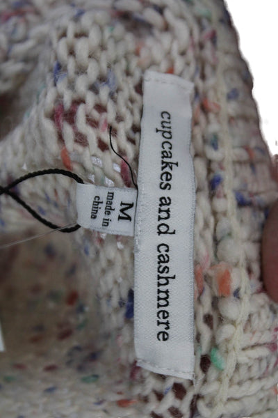 Cupcakes And Cashmere Unisex Pullover Sweater Beige Size M