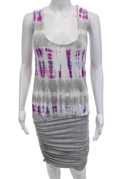 Young Fabulous & Broke Women Tank Dress Gray Sleeveless Size XS