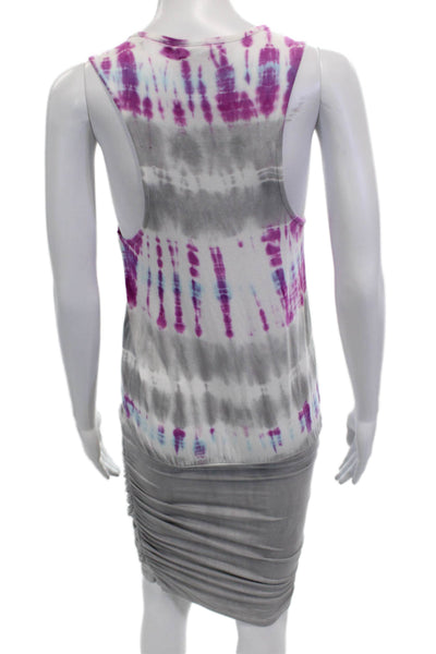 Young Fabulous & Broke Women Tank Dress Gray Sleeveless Size XS