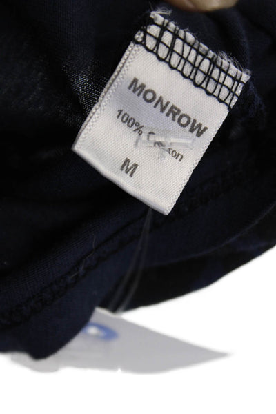 Monrow Women Bodycon Tank Dress Dark Blue Animal Print Mini Size M
